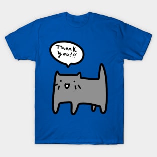 Thank You Blue Cat T-Shirt